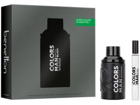 Kit Perfume Masculino Benetton Colors Man Black Intenso Eau de Parfum 100ml com Eau de Parfum Travel size 10ml Kit Perfume Masculino Benetton Colors Man Black Intenso Eau de Parfum 100ml com Eau de Parfum Travel size 10ml