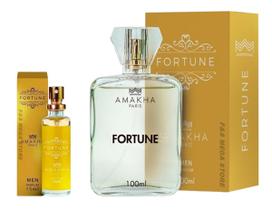 Kit Perfume Masculino Fortune Amakha Paris 100Ml E 15Ml