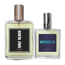 Kit Perfume Masculino Golf Black 100ml + Oceanus 50ml