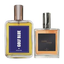Kit Perfume Masculino Golf Blue 100ml + Dark Code 50ml
