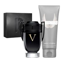 Kit Perfume Masculino Invictus de Rabanne Edp 100ml + Shower Gel 100ml Kit Perfume Masculino Invictus de Rabanne Edp 100ml + Shower Gel 100ml