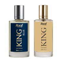Kit Perfume Masculino King e King Blue Fragrância Importada Raaf Cosmetics - 30ml