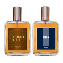 Kit Perfume Masculino - Patchouli Coffee + Eros 100ml