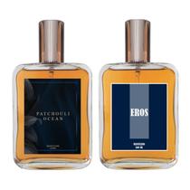 Kit Perfume Masculino - Patchouli Ocean + Eros 100ml