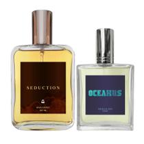 Kit Perfume Masculino Seduction 100ml + Oceanus 50ml