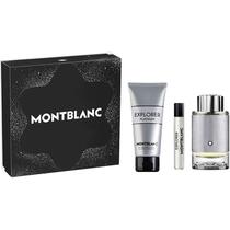 Kit Perfume Montblanc Explorer Platinum Edp 100ml + 7.5ml + Gel de Banho