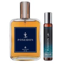 Kit Perfume Poseidon 100Ml Masculino + Spray Portátil 10Ml