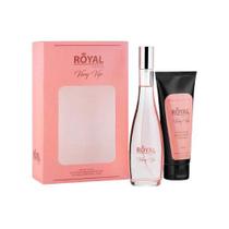 Kit perfume royal paris very vip feminino+ hidratante-100ml