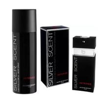 Kit Perfume Silver Scent Intense 100 ml + Desodorante Body Spray Silver Scent Intense 200 ml