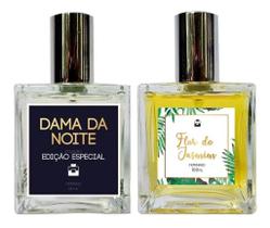 Kit Perfumes Dama da Noite + Jasmim + Brinco 4mm