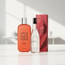 Kit Perfumes: Desodorante Colônia Egeo Spicy Vibe 90ml + Colônia Madeira Em Flor Ekos 150ml Kit Perfumes: Desodorante Colônia Egeo Spicy Vibe 90ml + Colônia Madeira Em Flor Ekos 150ml