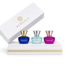 Kit Perfumes Feminino Miniatura Dylan Blue, Purple e Turquoise 5ml Versace 7811