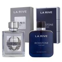 Kit Perfumes masculinos lá rive brave 100 ml + ironstone 100ml edt - LA RIVE