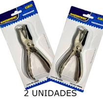 Kit Perfurador Furador de Papel Alicate Metal Aço 1 Furo P/ 6 Fls Masterprint Mp 804 Kit Perfurador Furador de Papel Alicate Metal Aço 1 Furo P/ 6 Fls Masterprint Mp 804