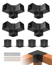 Kit Pergola VEVOR, pacote com 4 suportes de 3,5 x 3,5 polegadas com parafusos Kit Pergola VEVOR, pacote com 4 suportes de 3,5 x 3,5 polegadas com parafusos