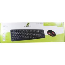 Kit perifericos teclado multimidia mouse optic flex