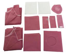 Kit Perio Cirúrgico Rosa Esterilizado Kit Odonto Epi Paramentação