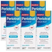 Kit Periotrat Solução Bucal Menta Sem Álcool Com 6 Caixas De 250ml Cada