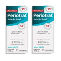 Kit Periotrat Solução Bucal Sabor Menta C/ 2 Caixas De 250ml