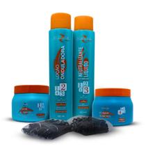 Kit Permanente Afro Mairibel 4 PASSOS - Reduz Volume e Modela