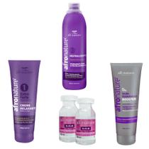 Kit Permanente Afro Nature Relaxamento Capilar - All Nature