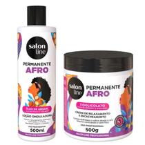 Kit Permanente Afro Neutralizante 480ml Creme Relaxante 500g Kit Permanente Afro Neutralizante 480ml Creme Relaxante 500g
