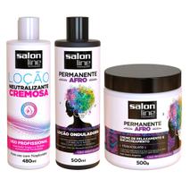 Kit Permanente Afro Salon Line Tratamento Com Tioglicolato