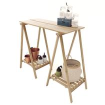 Kit Pernas de Apoio Dobraveis Cavaletes Multiuso C/ Estrado C/Tábua