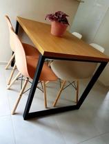 Kit pernas de mesa metal industrial ferro para madeira