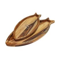 Kit Pero Petisqueira Albero Bello de Madeira Teca