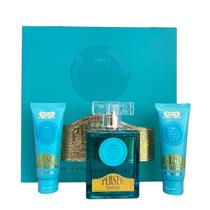 KIT PERSEU - PERFUME 100ml CREME BARBEAR 50g GEL POS BARBAR 50g