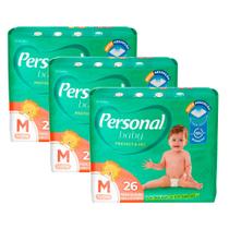 Kit Personal Fralda Soft E Protect Jumbo M - 3 Unidades