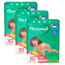 Kit Personal Fralda Soft E Protect Jumbo XG - 3 Unidades