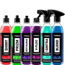 Kit Personalizado Vonixx Cera Blend Sintra Fast Restaurax Shiny Prizm Shampoo VFloc Kit Personalizado Vonixx Cera Blend Sintra Fast Restaurax Shiny Prizm Shampoo VFloc