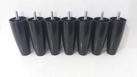 Kit Pés Cama box 6 pés Cônico Tabaco com 12 cm de altura Kit Pés Cama box 6 pés Cônico Tabaco com 12 cm de altura