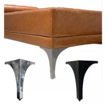 Kit Pés Curve De Alumínio 20cm P/ Sofá, Poltrona Pronta Entrega