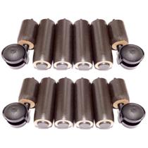 Kit Pés Madeira 8x4 TDC Marrom Para Cama Box ou Baú Casal Queen ou King Size
