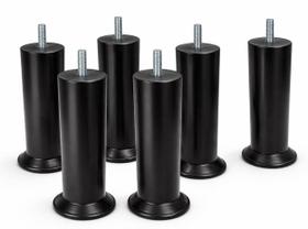 Kit Pes Para Cama Box Com 13cm de Altura na Cor Preto com 7 Unidades Kit Pes Para Cama Box Com 13cm de Altura na Cor Preto com 7 Unidades
