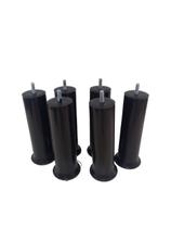 Kit Pes Para Cama Box com Altura de 18cm com 4 unidades na Cor Preto