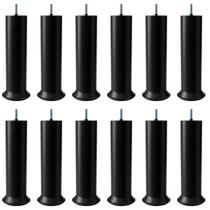 Kit Pes Para Cama Box na Cor Cromado Altura de 18cm Elevando a Altura da Cama com 7 unidades