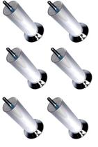 Kit Pes Para Cama Box na Cor Cromados com 13cm Altura Resistente