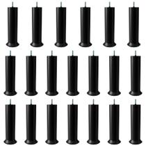 Kit Pes Para Cama Box Preto Alto com 18cm de Altura Deixa sua Cama mais Elevada Com 8 Unidades