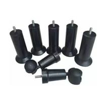 Kit Pes Para Cama Box Solteiro 4Pes 2 Rodizio com 13cm Altura - Fenix Mendonça