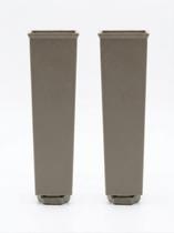 kit Pés para Móveis Regulável Quadrado 17cm Bronze, c/ Parafuso de Fixação kit Pés para Móveis Regulável Quadrado 17cm Bronze, c/ Parafuso de Fixação