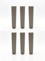 kit Pés para Móveis Regulável Quadrado 17cm Bronze, c/ Parafuso de Fixação kit Pés para Móveis Regulável Quadrado 17cm Bronze, c/ Parafuso de Fixação