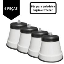 Kit Pes Premium Fogao Geladeira Freezer Rodinhas Universal 4Pçs - POLITEX