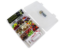 Kit Pesca 120 Evas Formato Ração (12mm) + 60 Miçangas + Estojo P + Acessórios Kit Pesca 120 Evas Formato Ração (12mm) + 60 Miçangas + Estojo P + Acessórios