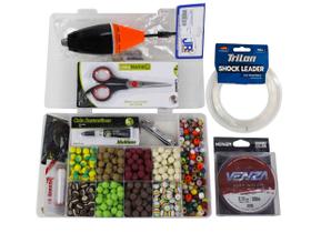 Kit Pesca 320 Evas Formato Ração (12mm) + 150 Miçangas + Estojo M + Acessórios Kit Pesca 320 Evas Formato Ração (12mm) + 150 Miçangas + Estojo M + Acessórios