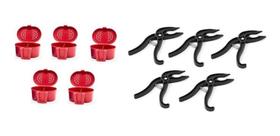 Kit Pesca 5 Alicate Pega Peixe Mais 5 Porta Iscas Barato