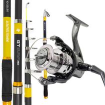 Kit Pesca Barato 10kg Vara Telescópica Molinete 7 Rolamentos